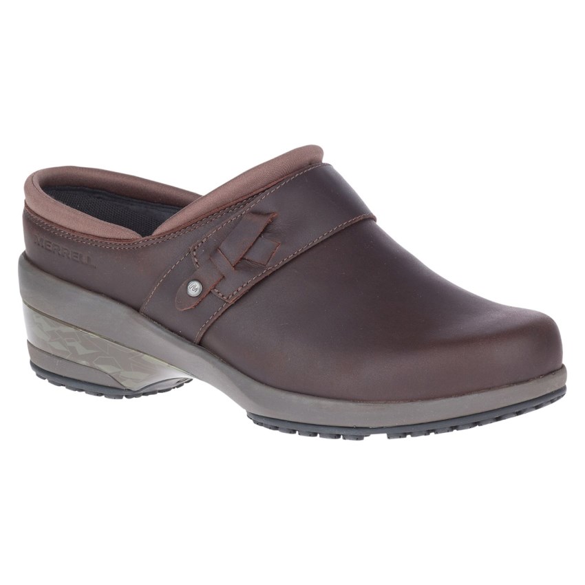 Chaussure de Securite Merrell Valetta PRO Slide Chocolat Femme | N.O.JQTA